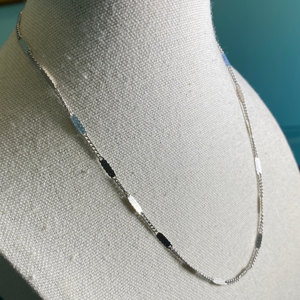 Monet Silver Chain Necklace